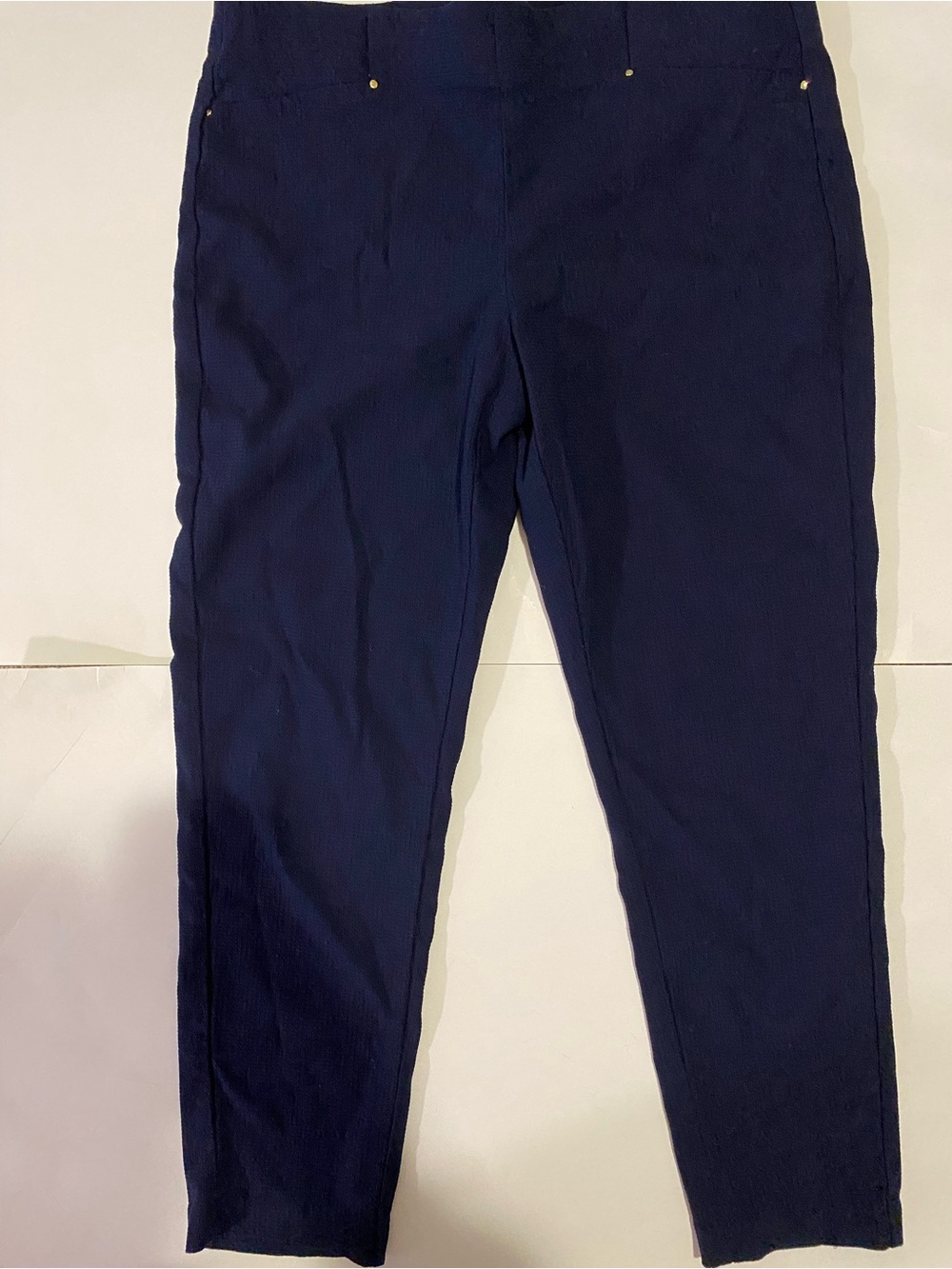 Rafaella Navy Ponte Capri Pants